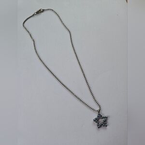 Silver Star Pendant Necklace